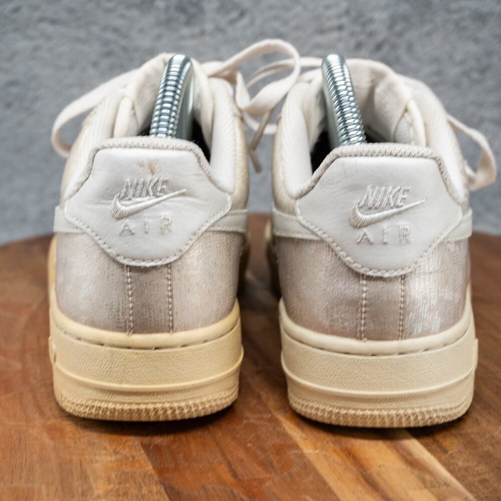 Nike Air Force 1 Swan Womens Size 6.5 Beige Athletic Shoes Sneakers‎ 315115-119 - Picture 5 of 7